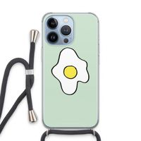 Spiegelei: iPhone 13 Pro Transparant Hoesje met koord
