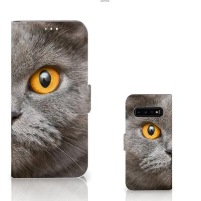 Telefoonhoesje | Met pasjeshouder | Samsung Galaxy S10 Plus Britse Korthaar