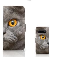 Telefoonhoesje | Met pasjeshouder | Samsung Galaxy S10 Plus Britse Korthaar