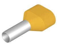 Weidmüller 9037550000 Dubbele adereindhulzen 6 mm² Deels geïsoleerd Geel 100 stuk(s)