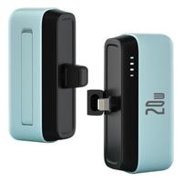 T160 Mini Draagbare Lightning Power Bank - PD 20W, 5000mAh - Hemelsblauw - thumbnail