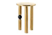 Side table ABSTRACT 55cm w/ zwart bullet goud - 44854