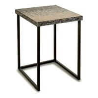 Bijzettafel Grijs Metaal Parelmoer spaanderplaat (47 x 62 x 47 cm) Bijzettafel Grijs Metaal Parelmoer spaanderplaat (47 x 62 x 47 cm)