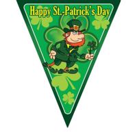 Vlaggenlijn Sint Patricks day thema - groen - 5 meter - versiering - feestartikelen
