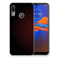 Motorola Moto E6 Plus | TPU bumper | Geruit Rood