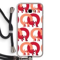 Dogs: Samsung Galaxy J4 Plus Transparant Hoesje met koord