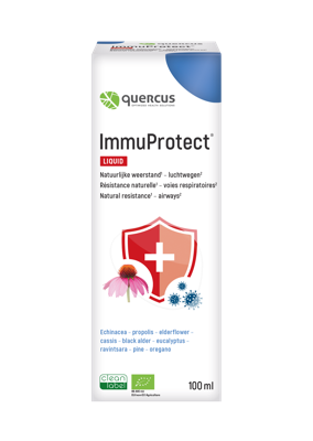 Quercus Vloeibaar Immunteit & Luchtwegen ImmuProtect Liquid 100ml Quercus Vloeibaar Immunteit & Luchtwegen ImmuProtect Liquid 100ml