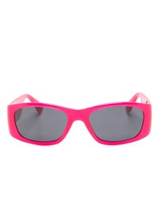 Moschino Eyewear lunettes de soleil rectangulaires à logo - Rose