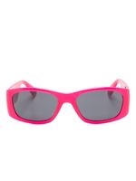 Moschino Eyewear lunettes de soleil rectangulaires à logo - Rose - thumbnail