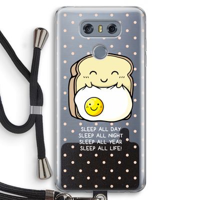 Sleep All Day: LG G6 Transparant Hoesje met koord