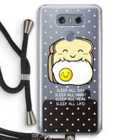 Sleep All Day: LG G6 Transparant Hoesje met koord