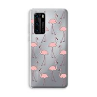 Anything Flamingoes: Huawei P40 Transparant Hoesje