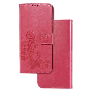 OPPO A54s Book Case Hoesje met Patroon - Pasjeshouder - Portemonnee - Bloemenprint - OPPO A54s - Roze