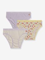 Set van 3 slipjes for girls van stretchkatoen Les Pockets geel