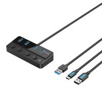 USB-HUB Vention CHWBF Zwart