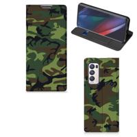 OPPO Find X3 Neo | Hoesje met Magneet | Army Dark