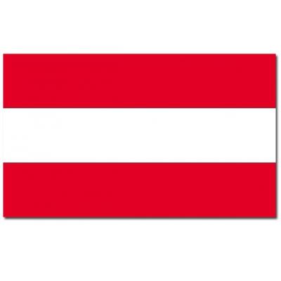 Vlag van Oostenrijk - 90 x 150 cm - Oostenrijkse landen vlag - polyester - met ringen Vlag van Oostenrijk - 90 x 150 cm - Oostenrijkse landen vlag - polyester - met ringen