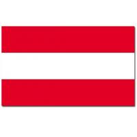 Vlag van Oostenrijk - 90 x 150 cm - Oostenrijkse landen vlag - polyester - met ringen