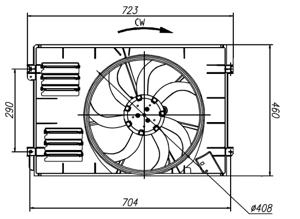 Koelventilatorwiel NRF, Spanning (Volt)12V, u.a. für VW, Skoda, Audi, Seat