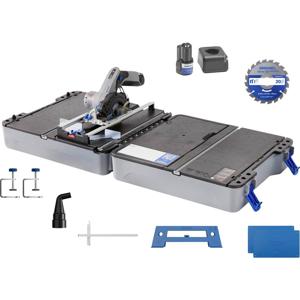 Dremel DREMEL Mobile Sägestation 12V mit Sägetisch-Koffer und Laser CS12V-S1C Afkort-, verstek- en tafelcirkelzaag