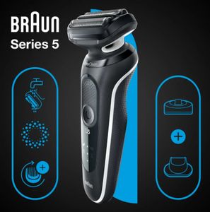 Braun Series 5 51-W4200cs Scheerapparaat met scheerblad Zwart, Wit