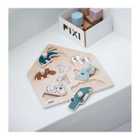 Done By Deer houten noppenpuzzel deer friends, 7st.
