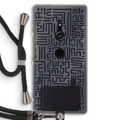 Moroccan Print: Sony Xperia XZ2 Transparant Hoesje met koord