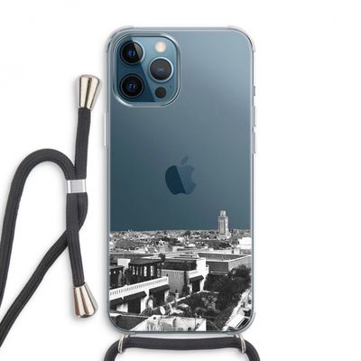 Marrakech Skyline : iPhone 12 Pro Max Transparant Hoesje met koord