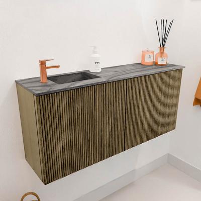 Toiletmeubel Mondiaz Joya Dlux | 90 cm | Meubelkleur Dusk | Faye wastafel Sombra Wasbak Links | 1 kraangat