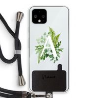 Green Brush: Pixel 4 Transparant Hoesje met koord