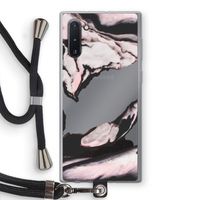 Roze stroom: Samsung Galaxy Note 10 Transparant Hoesje met koord