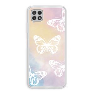 White butterfly: Samsung Galaxy A22 4G Transparant Hoesje