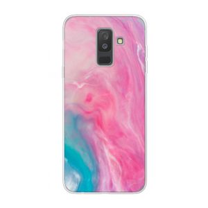 Roze explosie: Samsung Galaxy A6 Plus (2018) Transparant Hoesje