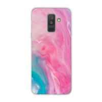 Roze explosie: Samsung Galaxy A6 Plus (2018) Transparant Hoesje