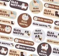 Hondenschool ontwerpen gepersonaliseerde sticker