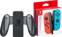 Nintendo Switch Joy-Con set Rood/Blauw + Nintendo Switch Joy-Con Charge Grip - thumbnail
