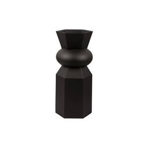 present time - Vase Geo King polyresin black