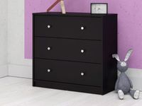 Commode MAYU 3 lades zwart Commode MAYU 3 lades zwart