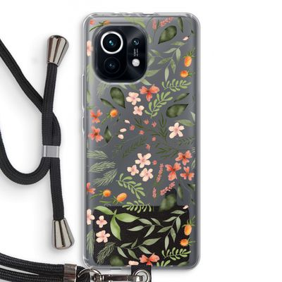 Sweet little flowers: Xiaomi Mi 11 Transparant Hoesje met koord