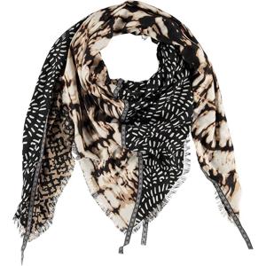 Sarlini Vierkante Sjaal Flames Camel