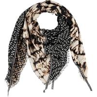 Sarlini Vierkante Sjaal Flames Camel