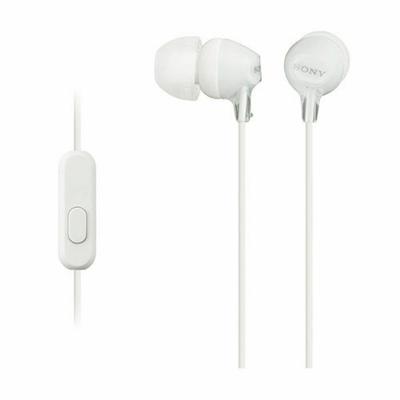 Hoofdtelefoon met microfoon Sony MDREX15APW.CE7 in-ear Wit