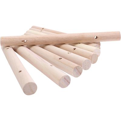Creativ Company Houten staven voor onderzetter, d 14-15 mm, afm 18 cm, gatgrootte 4 mm, 108 stuk/ 1 doos