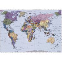 Komar Fotobehang World Map 254x188 cm - thumbnail