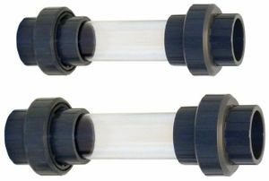 Europond Zichtglas 63mm - Transparante PVC Koppeling voor Efficiënt Vijverbeheer