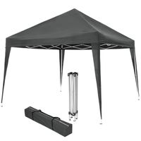 tectake® -Tuinpaviljoen Linosa opvouwbaar 3x3m - grijs