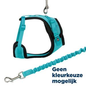 Trixie Trixie kattentuig mesh y-vorm met elastische riem assorti