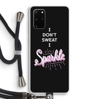 Sparkle quote: Samsung Galaxy S20 Plus Transparant Hoesje met koord