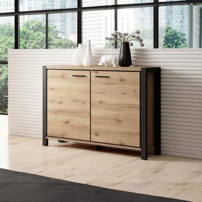 Home365 Dressoir Akven - 2-deurs - Wotan Eiken