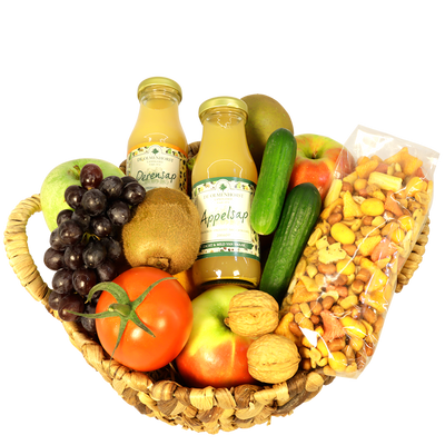 Fruitmand sappen en borrelmix